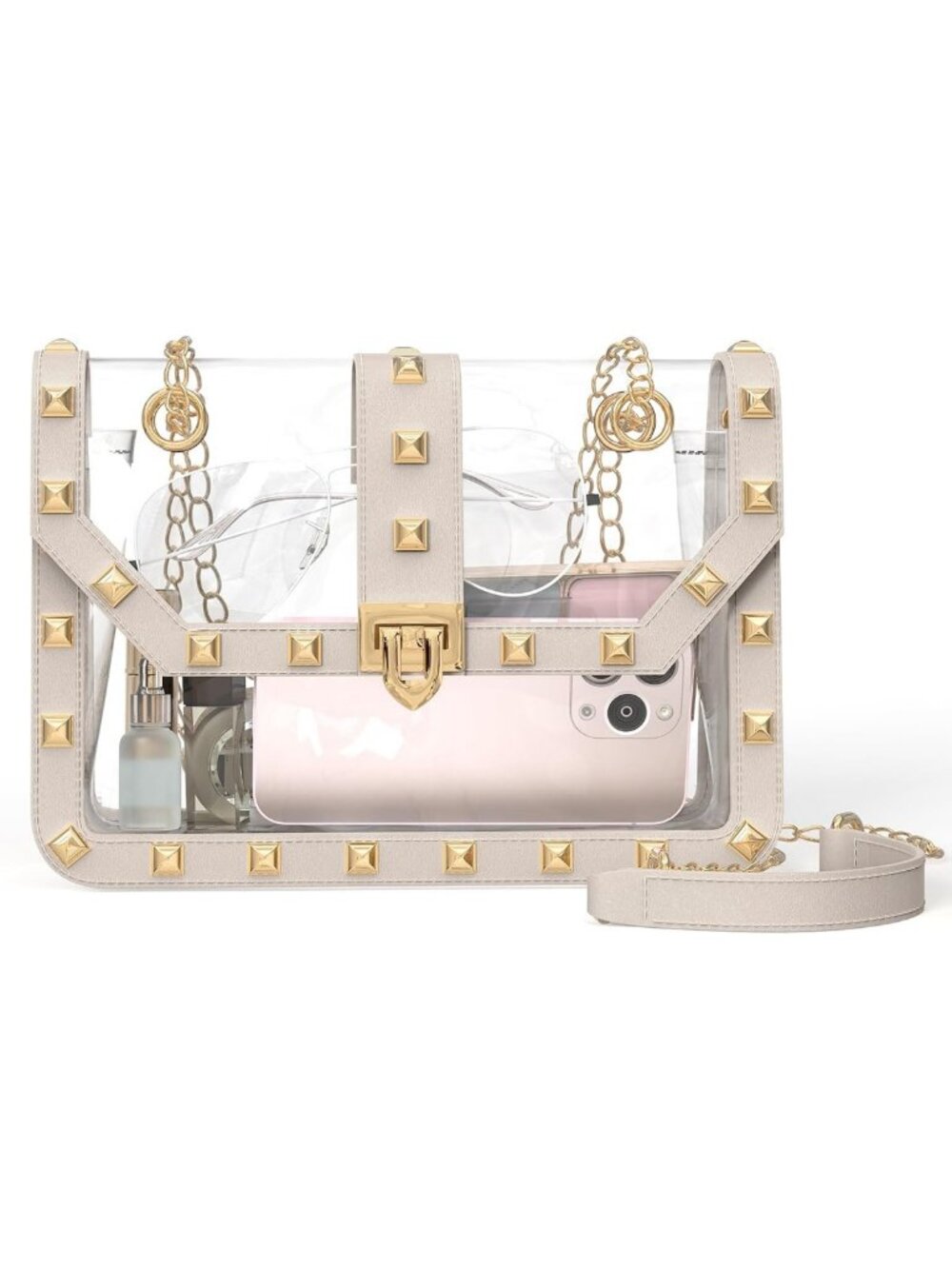 Clear Stadium Approved Crossbody Bag | Transparent Purse for Concerts & Events